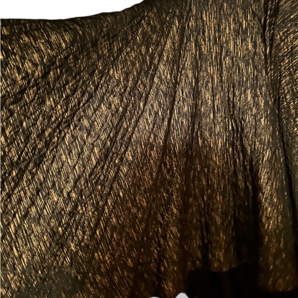 Authentic 1950s Quilted Black & Gold Poodle Skirt.  Zipper repair needed. - Picture 6 of 8